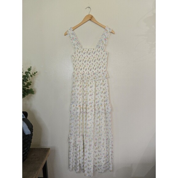 LOVE COLETTE Tiered Maxi Floral Dress Womens Size Small Boho Sleveless - Picture 10 of 10